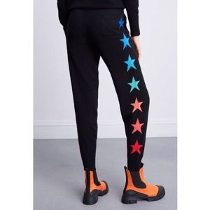Bandier X Brodie Cashmere Rainbow aside Star Joggers - Size Large